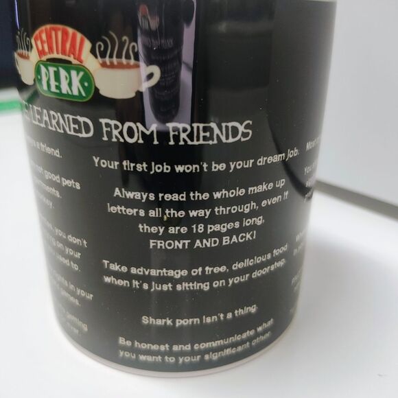 "FRIENDS" TV Show Central PERK Things I've Learned From Coffee Mug - Picture 3 of 6